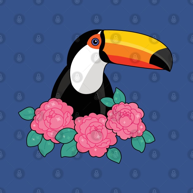 Floral Toucan by SuperrSunday