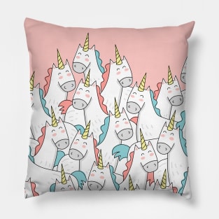 Unicorn Party - Pink Pillow