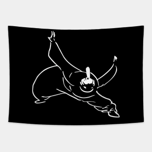 kung-fu funny comic figure Tapestry