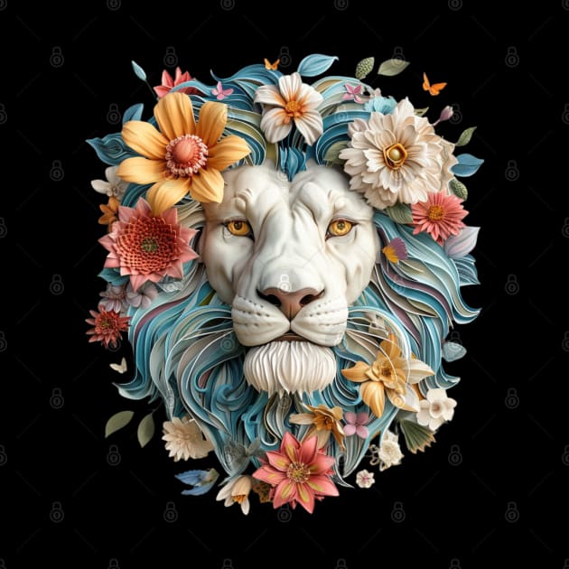 Floral Lion by Mary_Momerwids