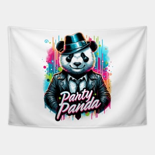 Urban Party Panda Tapestry