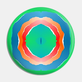 Kaleidoscope Multi Green Pin