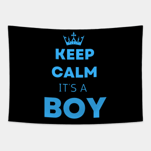 Ceep calm its a boy gift Ahoy it's a boy & "new dad gift" "it's a boy pregnancy" newborn, dad of boy gift Tapestry