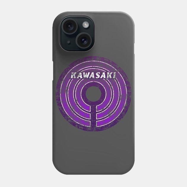 Kawasaki Municipality Japanese Symbol Distressed Phone Case by PsychicCat