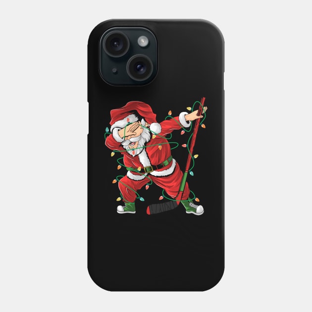 Dancing Santa lights Phone Case by FUNNYTIMES