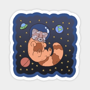 Red panda in space Magnet