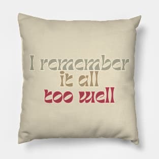 All Too Well Pillow