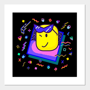 Roblox Character Head Posters And Art Prints Teepublic
