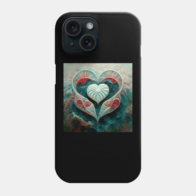 Water Hearts Of Love 5 Phone Case by MiracleROLart