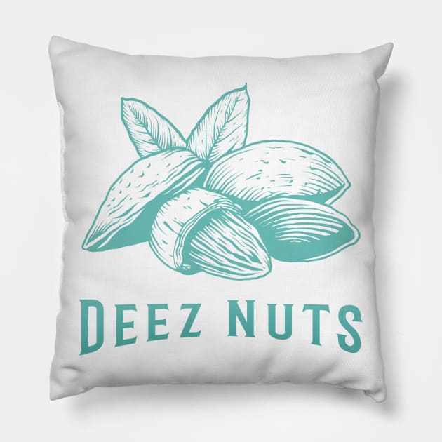 Deez Nuts - Almonds Pillow by Malficious Designs