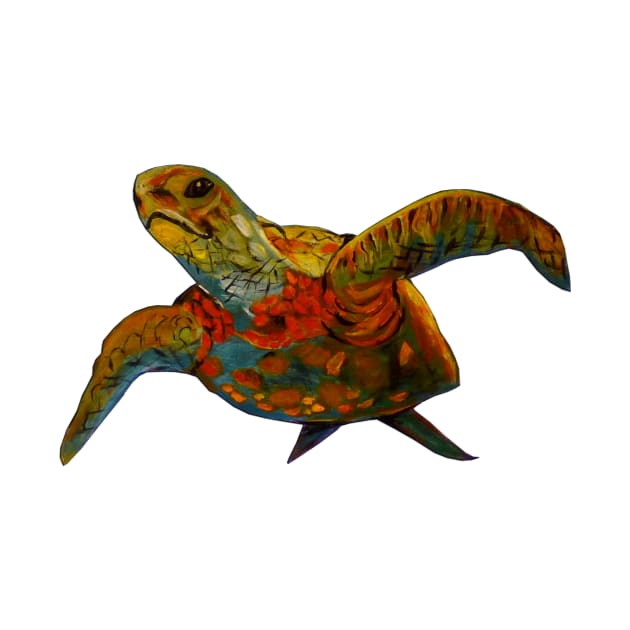 Colorful Turtle by PaintingsbyArlette