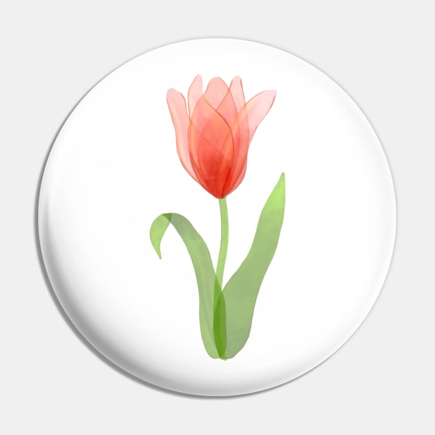 Tulip Flower Pin by Tebscooler