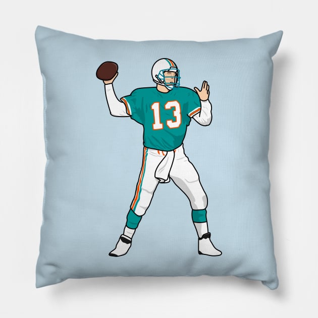 the quarterback marino Pillow by rsclvisual