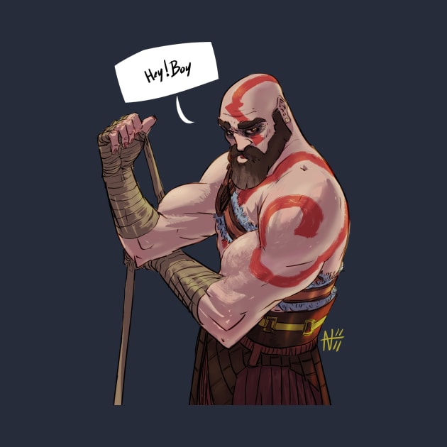 HEY BOY - god of war. by Flappy