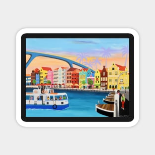 Handelskade Curacao, pontjesbrug, Willemstad, Punda Magnet