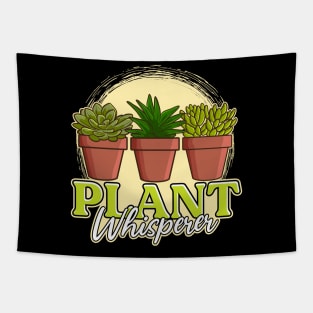 Funny Plant Whisperer Gardening Pun Tapestry