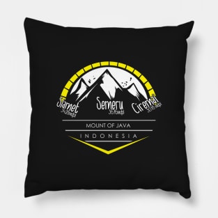 mount of java indonesia Pillow