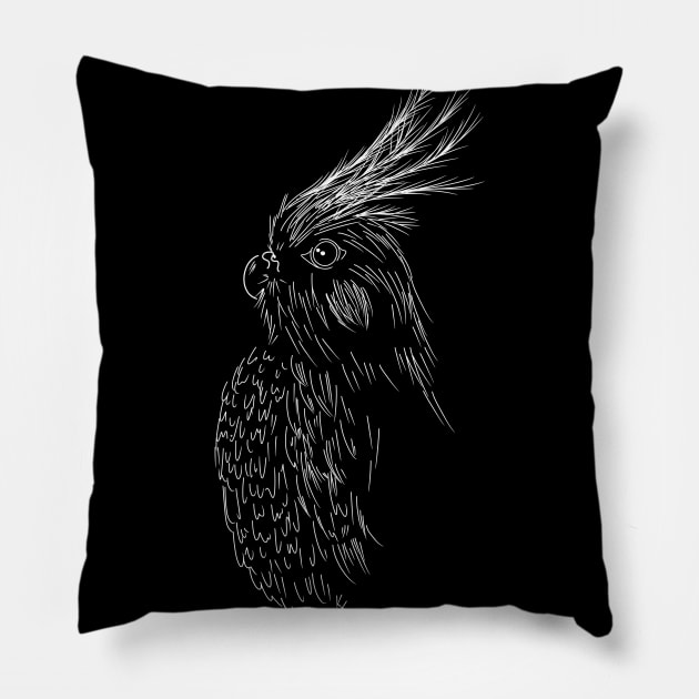 Cockatiel Pillow by Pastel.Punkk