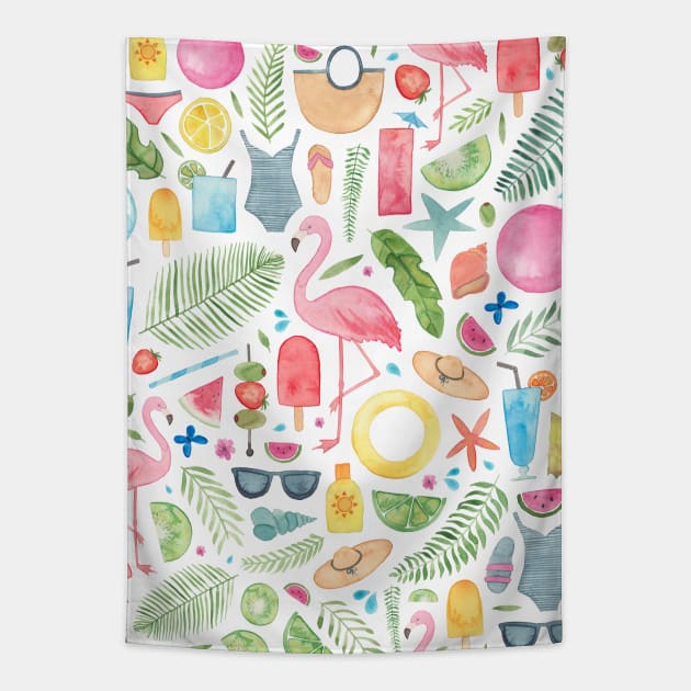 Summer Fun Tapestry by Elena_ONeill