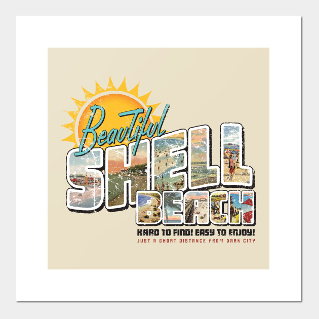 Beautiful Shell Beach Dark City Posters And Art Prints Teepublic Uk