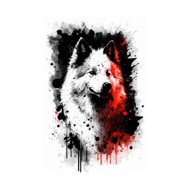 Samoyed Dog Breed Portrait by TortillaChief