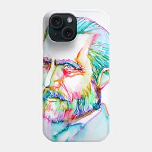 VAN GOGH watercolor and ink portrait Phone Case