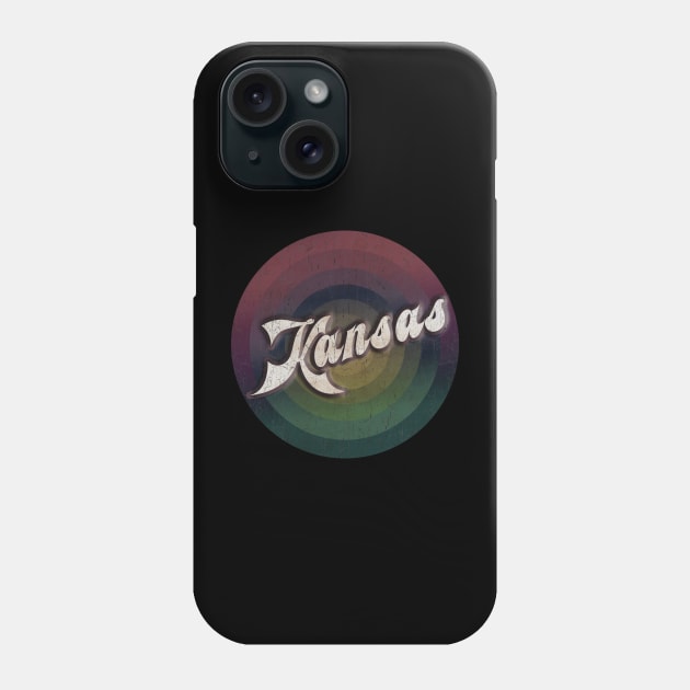 retro vintage circle Kansas Phone Case by NamaMarket01