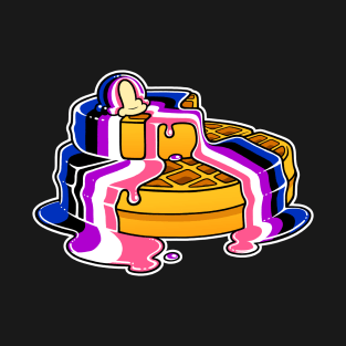 Genderfluid Pride Waffles LGBT T-Shirt