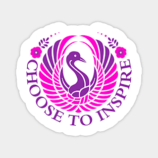 Choose to Inspire pink theme Magnet