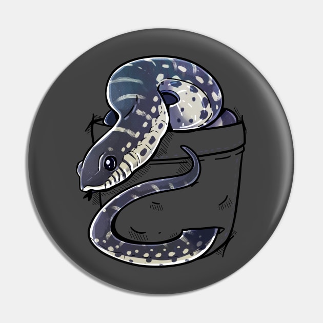 Pocket Cute Madagascar Hognose Snake Pin by TechraPockets