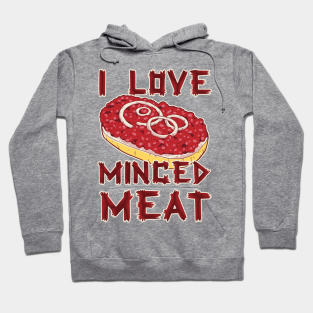 raw meat hoodie