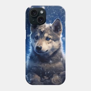 Wolfdog In Snow Phone Case