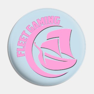 fleet gaming logo t pink Pin