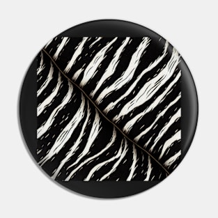 Stylized Zebra Fur - Printed Faux Hide #9 Pin