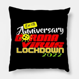 Anniversary 10th corona virus Pillow