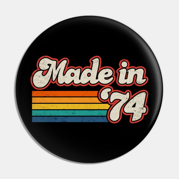 Made in '74 - 50th Birthday Pin by TwistedCharm