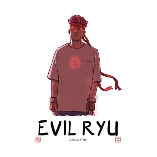 Evil Ryu - Casual Style T-Shirt
