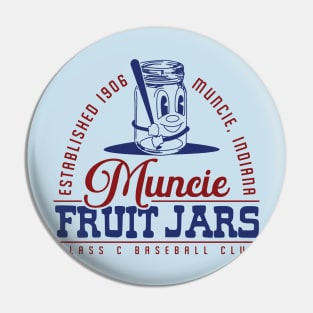 Muncie Fruit Jars Baseball Pin