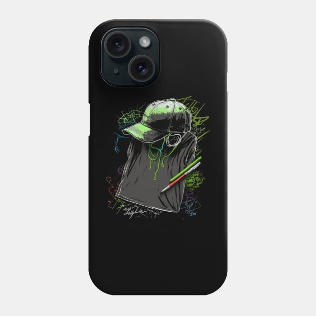 Neon Sketchpad Design - Original Artwork Phone Case by Labidabop