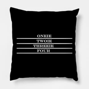 oneie twoie threeie four tap dancing Pillow