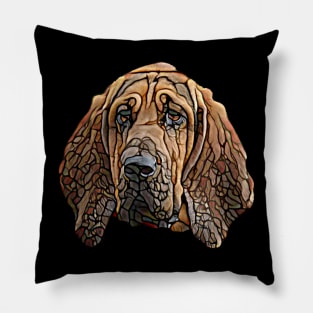 Bloodhound Face Pillow