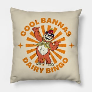 Distressed Vintage Style Banana Splits Pillow