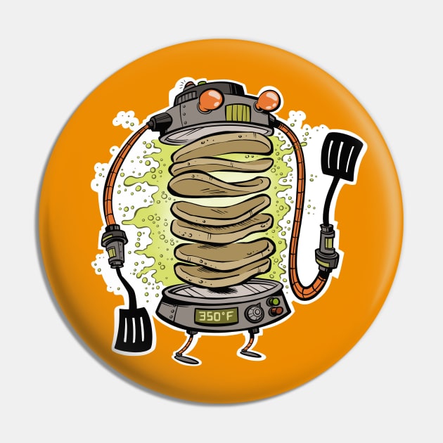 Pancake Bot Pin by westinchurch