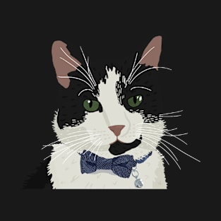 Tuxedo Cat Portrait T-Shirt