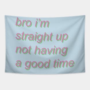 bro i'm straight up not having a good time - pastel Tapestry