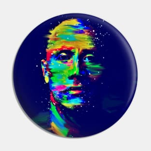 Dwayne Johnson in portrait pop art Pin