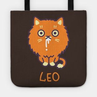 Funny Leo Cat Horoscope Tshirt - Astrology and Zodiac Gifts Tote