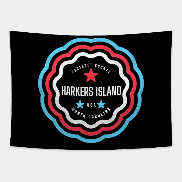 Harkers Island, NC Summer Patriotic Pride This Fourth Tapestry by Contentarama