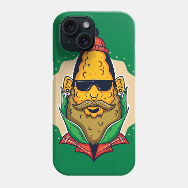 Hipster Corn on the Cob Phone Case by SLAG_Creative