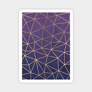 Purple & Gold Geo Magnet